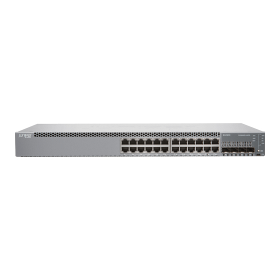 JUNIPER EX2300 SERIES HARDWARE MANUAL Pdf Download ManualsLib