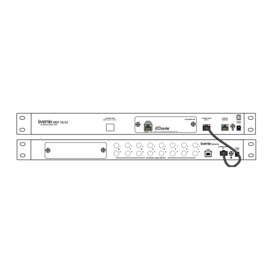 Digital Audio Labs LIVEMIX DA-816 User Manual