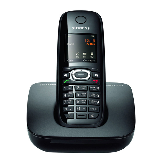 Siemens Gigaset C590 Manual