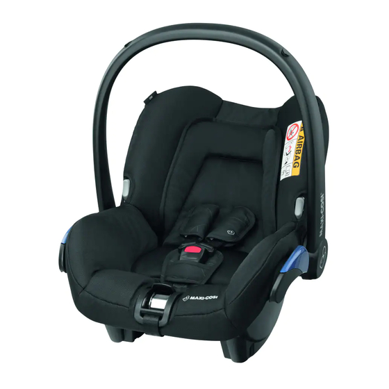Maxi-Cosi Citi SPS Instructions For Use & Warranty