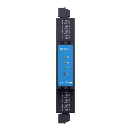 janitza 800-CT8-LP Installation Manual
