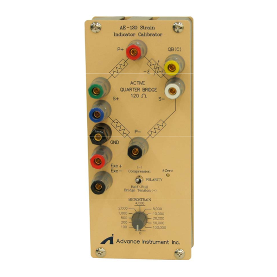Advance Instrument AE Series Manuals