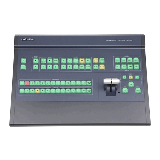 Datavideo SE-2800 Instruction Manual