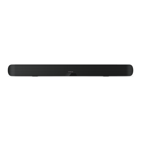 User Manuals: Hitachi AXS030BTU Speaker Soundbar