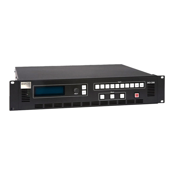 Barco DCS-200 Specifications