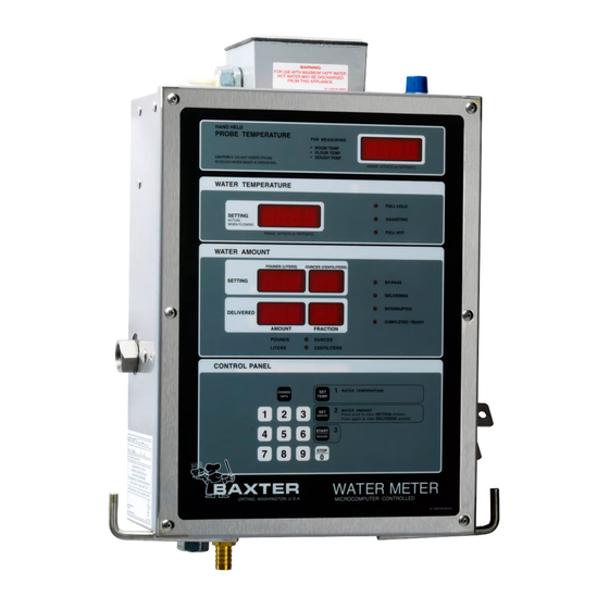 baxter WM600 Operator's & Installation Manual