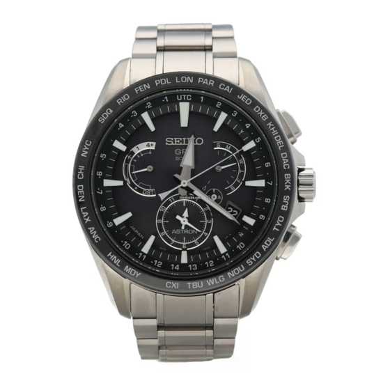 SEIKO ASTRON 8X53 GPS SOLAR COMPLETE USER MANUAL Pdf Download | ManualsLib