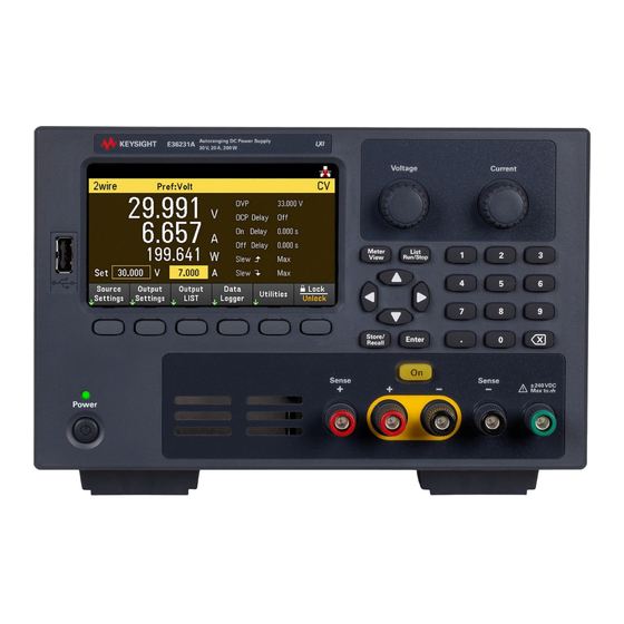 KEYSIGHT E36200 SERIES USER MANUAL Pdf Download ManualsLib