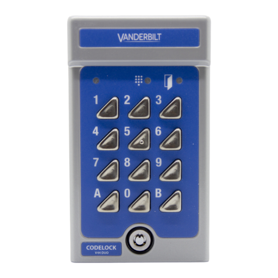 VANDERBILT V44 DUO INSTALLATION & USER MANUAL Pdf Download ManualsLib