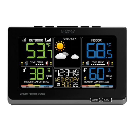 La Crosse C87214, C87030 Wireless Forecast Station Manual | ManualsLib