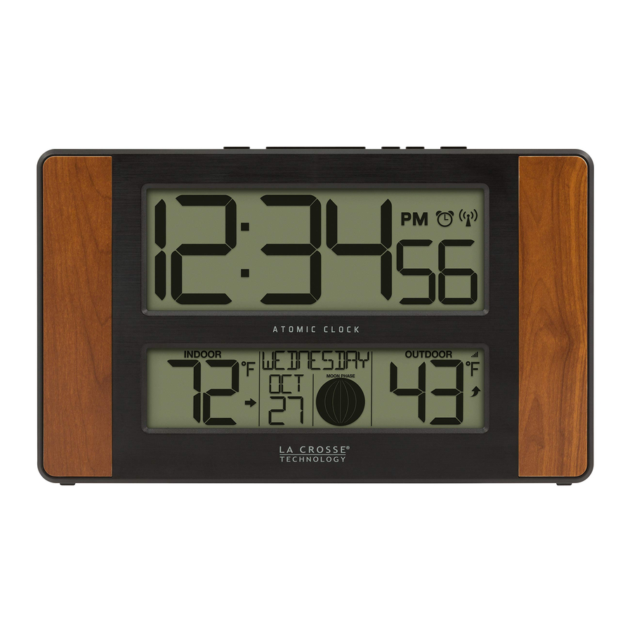 La Crosse 5131417 Atomic Digital Clock Manual ManualsLib