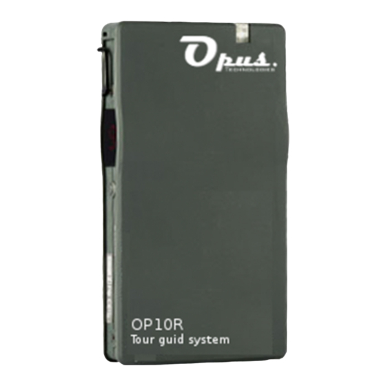 OPUS OP10R INSTALLATION AND USER MANUAL Pdf Download ManualsLib