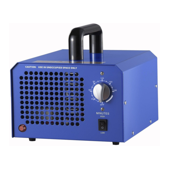OZONE GENERATORS BLUE 7000 USER MANUAL Pdf Download ManualsLib