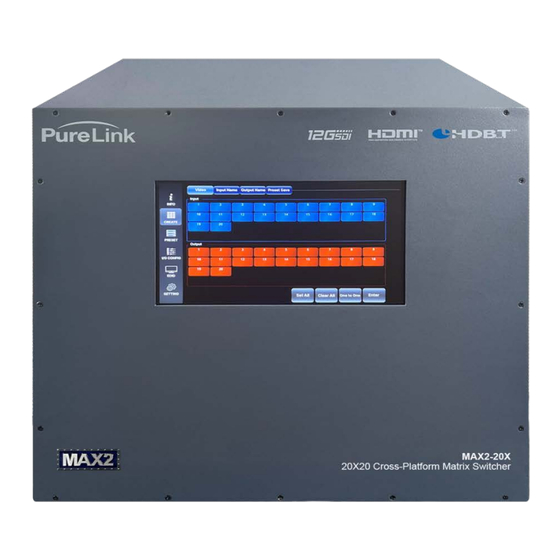 PureLink MAX2 Series Owner's Manual