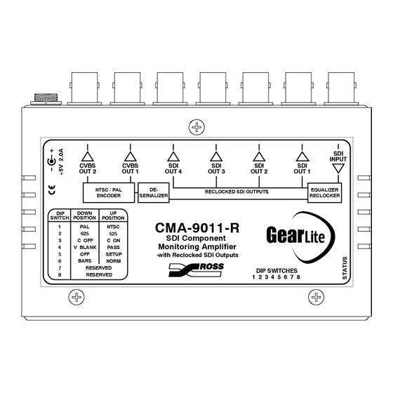 GearLite CMA-9011-R User Manual
