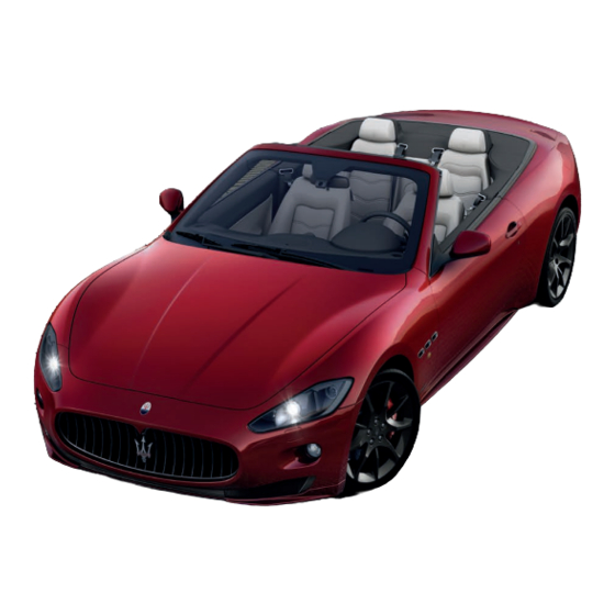 Maserati GRANCABRIO RANGE Owner's Manual
