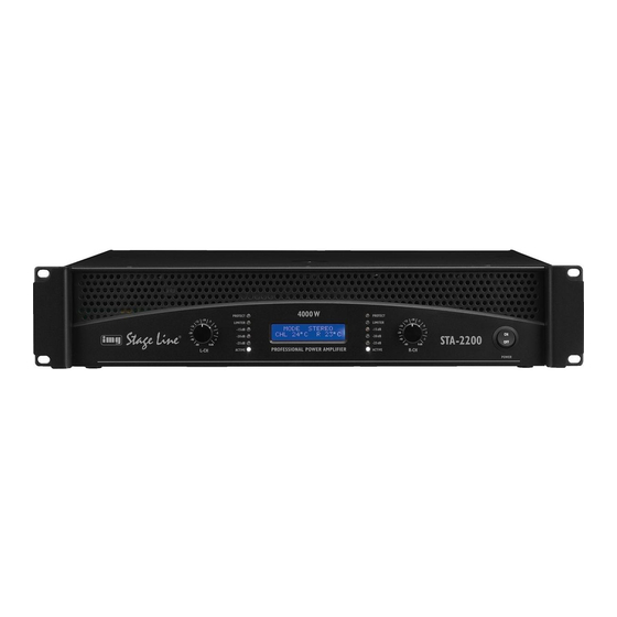 IMG STAGE LINE STA-2200 Instruction Manual
