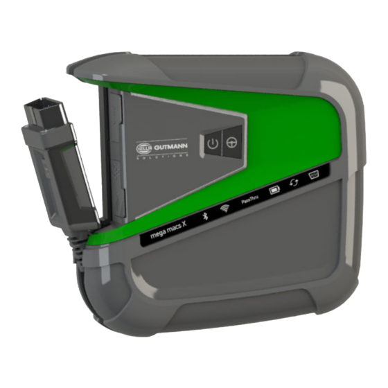 Hella Gutmann mega macs X Quick Start Manual