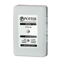 Potter EVD-2 Installation, Operation And Instruction Manual
