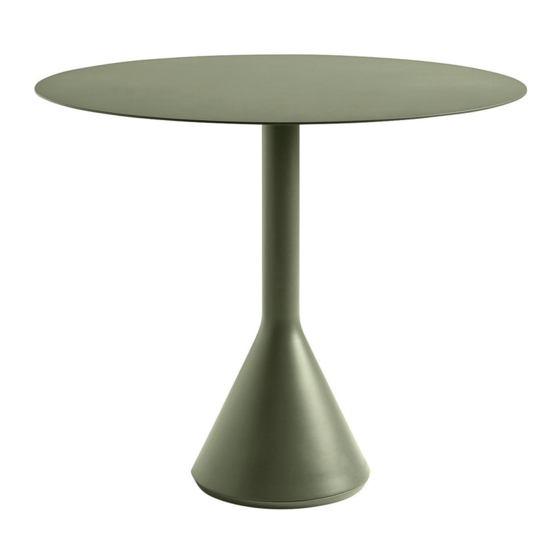 Hay PALISSADE CONE TABLE Instruction Manual
