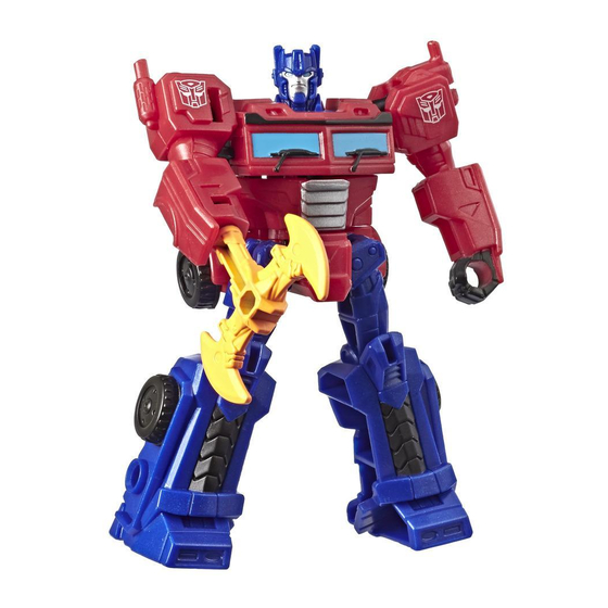Hasbro TRANSFORMERS Cyberverse Optimus Prime E4784 Quick Start Manual