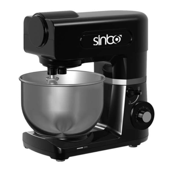 Sinbo SMX 2734B Instruction Manual