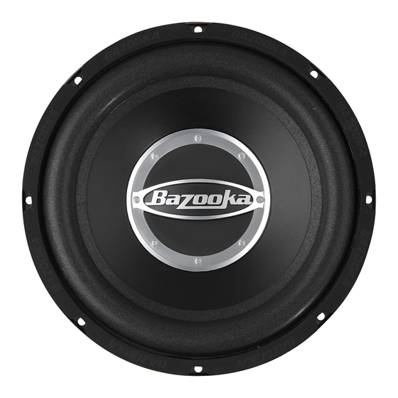 Bazooka ELW1014P Installation Manual