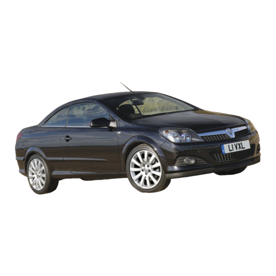 Vauxhall Astra TwinTop Quick Reference Manual
