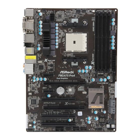ASROCK FM2A75 Pro4 User Manual