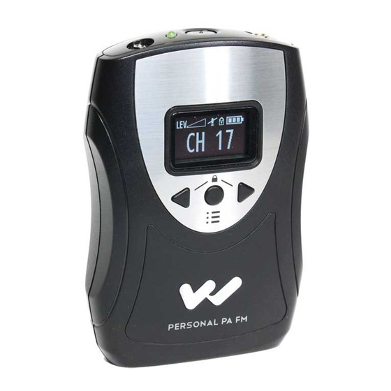 Williams Sound T36 Instructions For Use And Care Manual