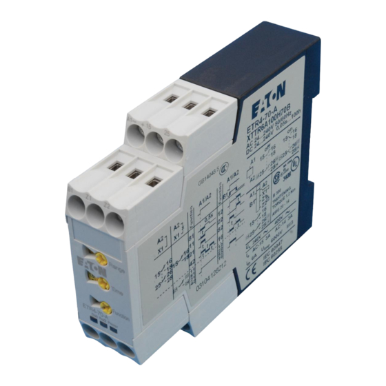 Moeller ETR4-70A Installation Instructions