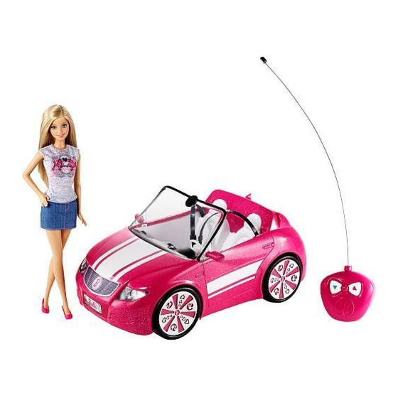 Mattel Barbie RC Convertible Instructions