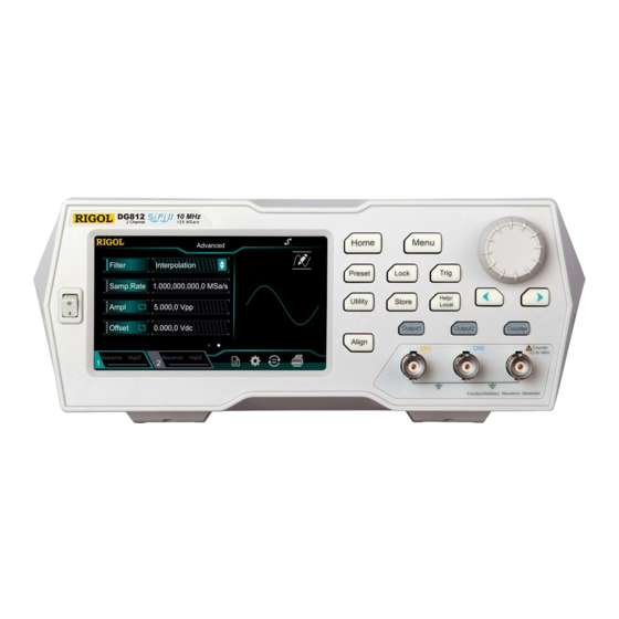 Rigol DG812 User Manual