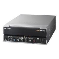 Sony HVR-M15AU - Professional Video Cassete recorder/player Operating Instructions Manual