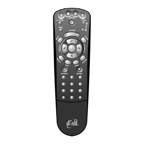Dish Network digital remote control Manuals