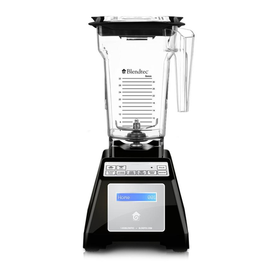 Blendtec Home Blender Owner's Manual And User's Manual