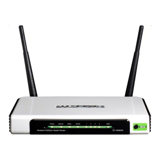 TP-Link TD-W8960N Installation Manual
