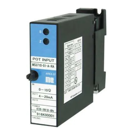 MTT MS3710-01 User Manual