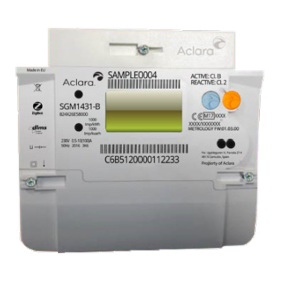Aclara DRAX Smart meter User Manual