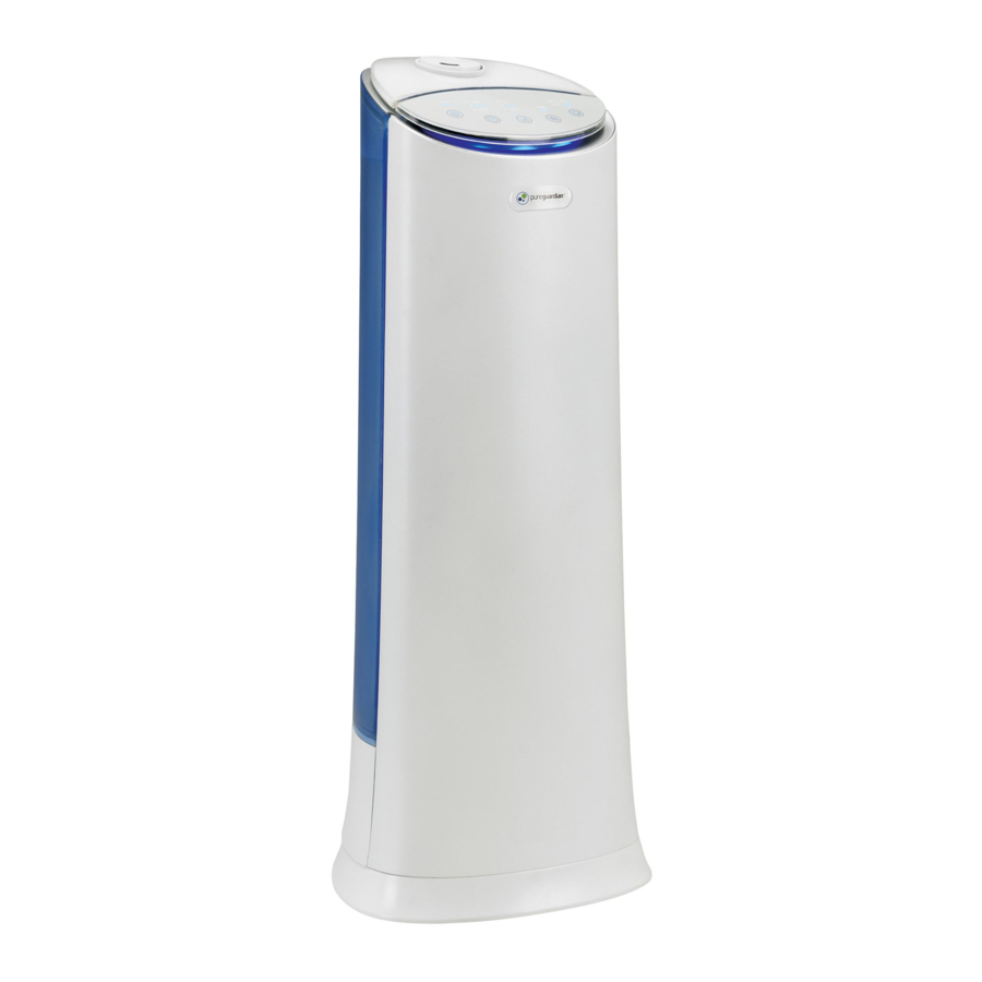 Guardian RH3250 - PureGuardian Ultrasonic Cool and Warm Mist Humidifier Tower Manual