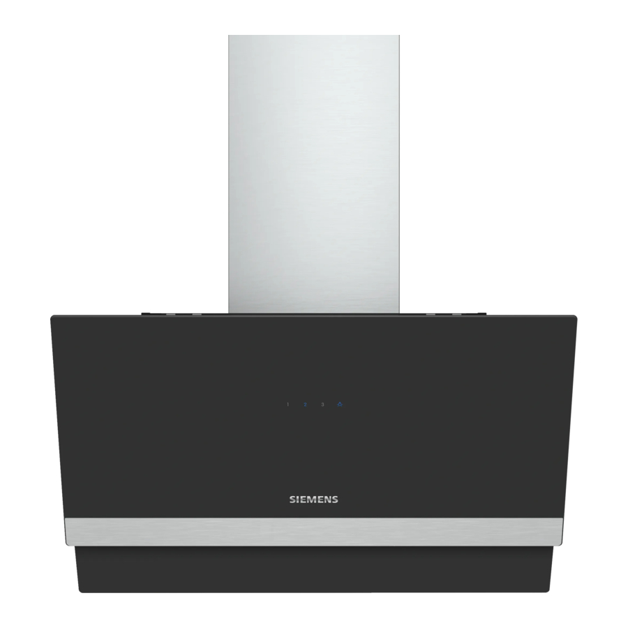 Siemens LC66KAJ60M, LC96KAJ60M, LC KAJ60M Series - Extractor Hood Manual
