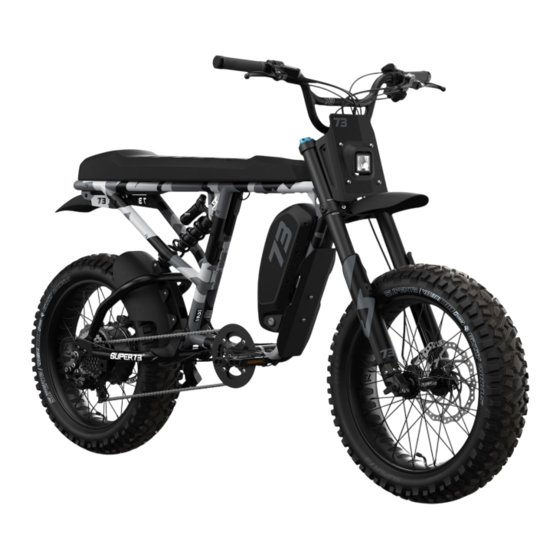 SUPER73 ADVENTURE R Owner's Handbook Manual