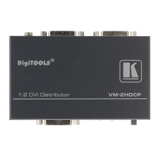 Kramer DigiTOOLS VM-2HDCP User Manual