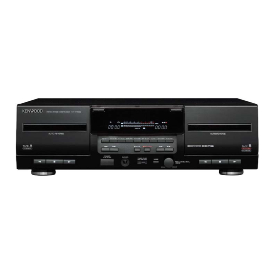 User Manuals: Kenwood KXF-W4030-S Stereo Cassette Deck