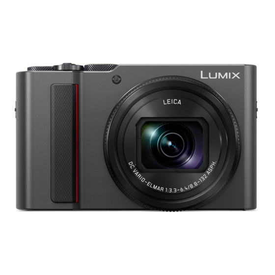 Panasonic LUMIX DC-TZ202 Operating Instructions Manual
