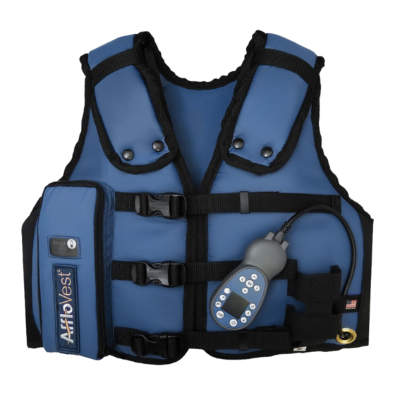 AffloVest 8052 Instructions For Use And Owner's Manual