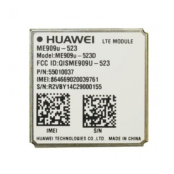 Huawei ME909u-523 Acceptance Inspection Manual
