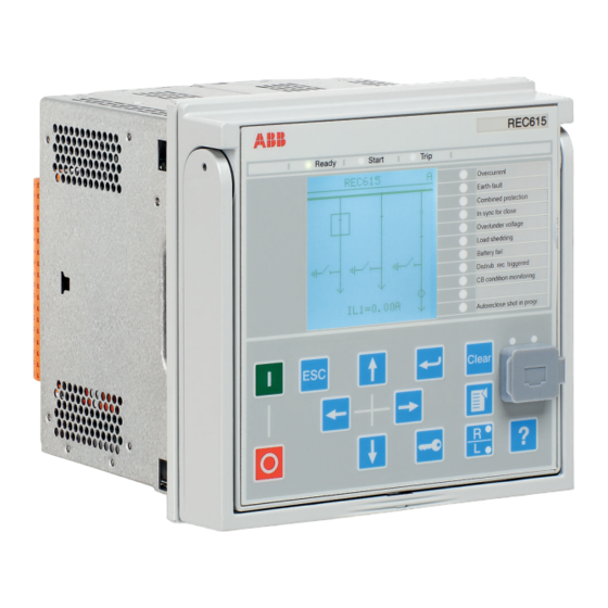 ABB Relion REC615 Manual