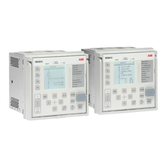 ABB RELION REC615 Technical Manual