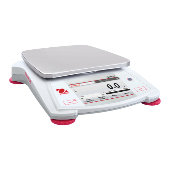 OHAUS Scout STX Quick Start Manual